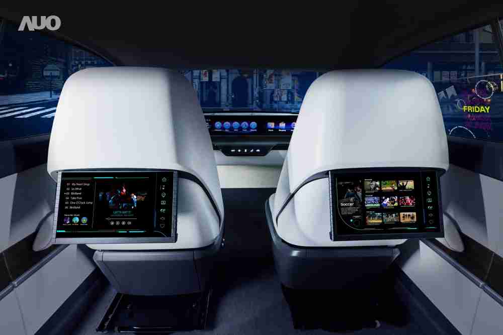 EBpay新一代Smart Cockpit 2024，，以Micro LED先进显示技术优势，，创建〝可卷式后座娱乐显示器〞，，仅在互动时才显示出所需画面及信息，，扩充更丰富的娱乐和交互信息服务，，，，获国际奖项荣耀